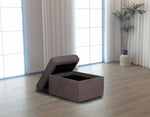 Home Faron Fabric Bed in a Box - Grey | Compact Guest Bed