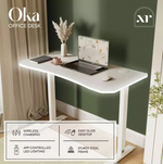XR Living Oka RGB LED App Control Office Desk 110x55cm White | Gaming Computer