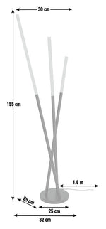 LED Bubble Floor Lamp - Black
