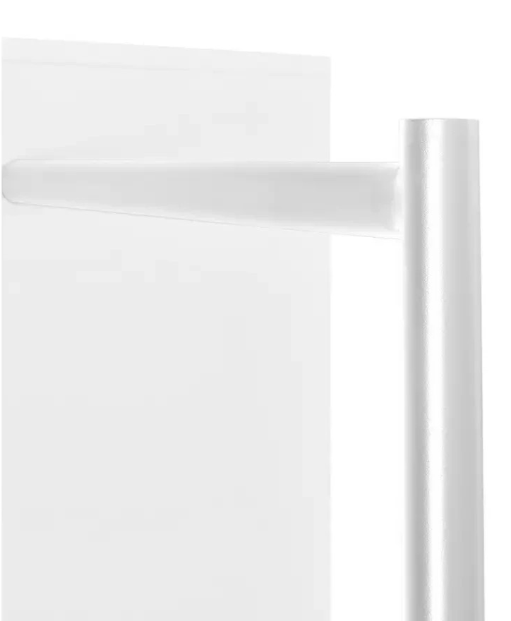 Henri 2 Drawer Clothes Rail White | Open Wardrobe Storage Rack
