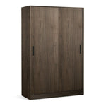 Home Nova 2 Door Sliding Wardrobe - Walnut | 2 door sliding wardrobe