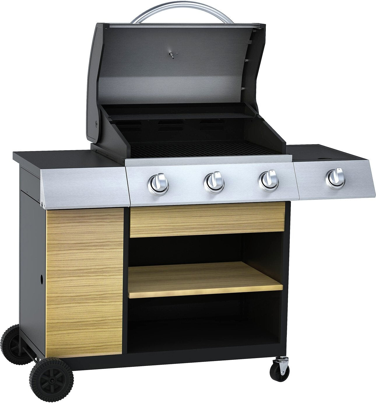 Deluxe 3 Burner with Side Burner Gas BBQ