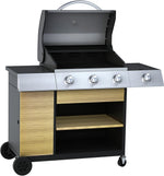Deluxe 3 Burner with Side Burner Gas BBQ