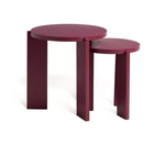 Habitat Xylo Solid Wood Nest of 2 Tables - Cherry Red