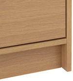 Malibu 3 Dr 4 Drawer Mirror Wardrobe - Oak Effect (B Grade)