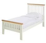 Home Aubrey Single Wooden Bed Frame - Two Tone (S)