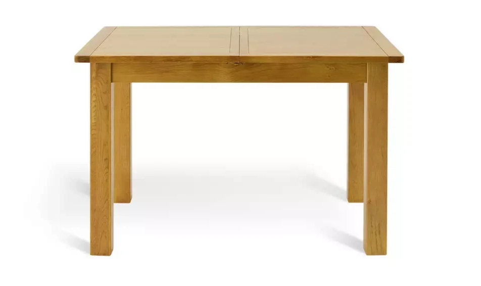 Home Ashwell Oak Extending Dining Table | Wooden Dining Room Furniture Table