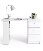 Malibu 3 Drawer Office Desk - White