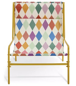 Teka Metal Garden Chair Harlequin | Outdoor Patio Garden Seating Furniture