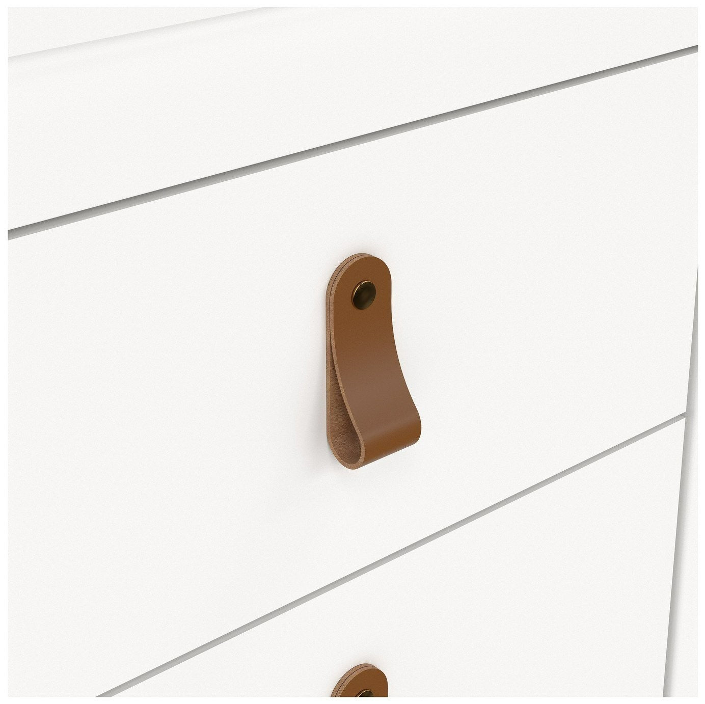 Tvilum Madrid 8 Drawer Chest - White | Modern Bedroom Storage