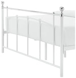 Yani Kingsize Metal Bed Frame - White