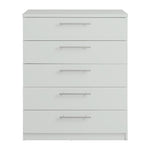 Home Brisbane 5 drawers Chest â€“ Grey