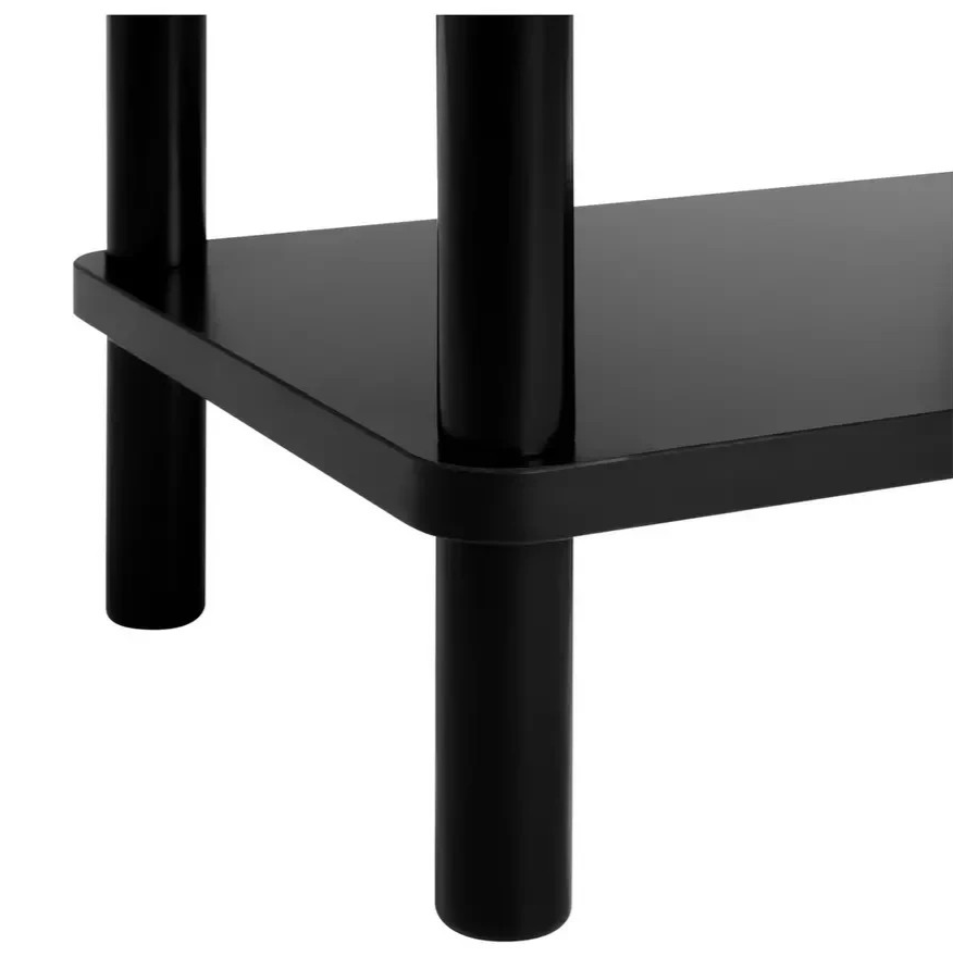 Home Andrea Set of 2 Bedside Tables Black | Bedroom Nightstand Furniture Set