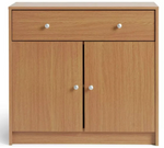 Maine 2 Door 1 Drawer Sideboard - Oak Effect