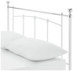 Yani Kingsize Metal Bed Frame - White