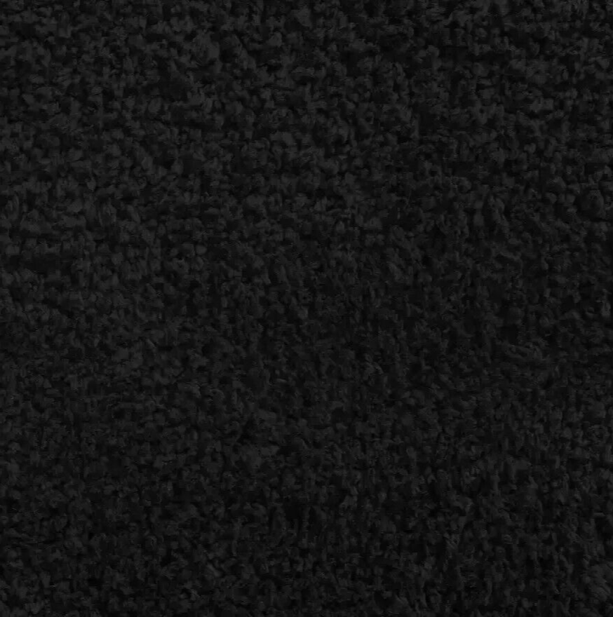 Habitat Cosy Black Shaggy Rug - 230x160cm | Soft Large Living Room Floor Carpet