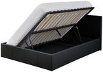 Lavendon Small Double Side Open Ottoman Bed-Black ( B Grade 52751 - 52752 )