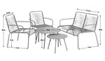 Habitat Ipanema 4 Seater Metal Garden Sofa Set - Yellow