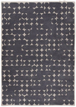 Habitat Penrose Patterned Wool Rug - 170x240cm - Grey