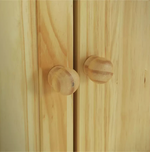 Home Scandinavia 2 Door 2 Drawer Wardrobe Pine | Bedroom Storage Furniture Unit