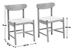 Habitat Hanna Pair of Wood Dining Chairs - Black