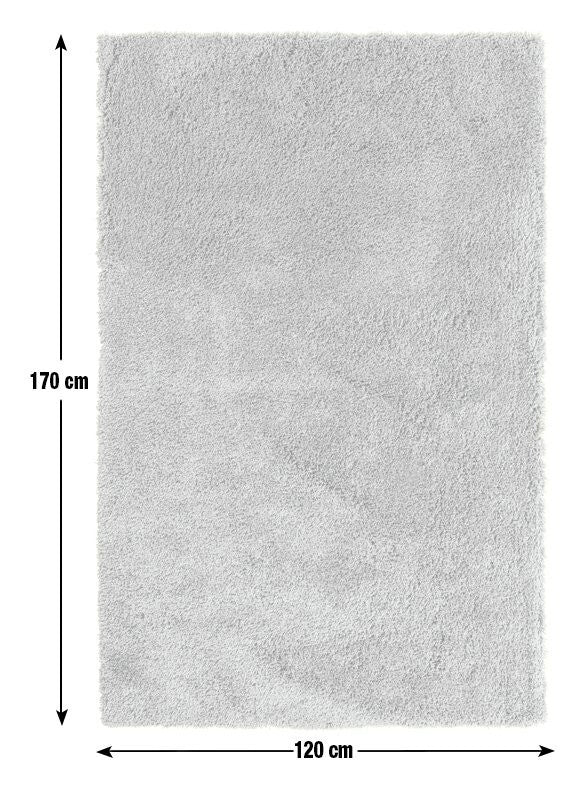 Habitat Noodle Shaggy Plain Rug - Olive - 120x170cm