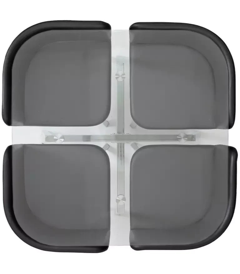 Elsie Silver Glass Dining Table (TABLE ONLY)