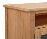 Home Islington 2 Door Oak TV Unit - Natural | Organized Media Space
