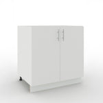 JD Greta Adjustable Legs Kitchen Sink Unit 800mm - White Matt A-
