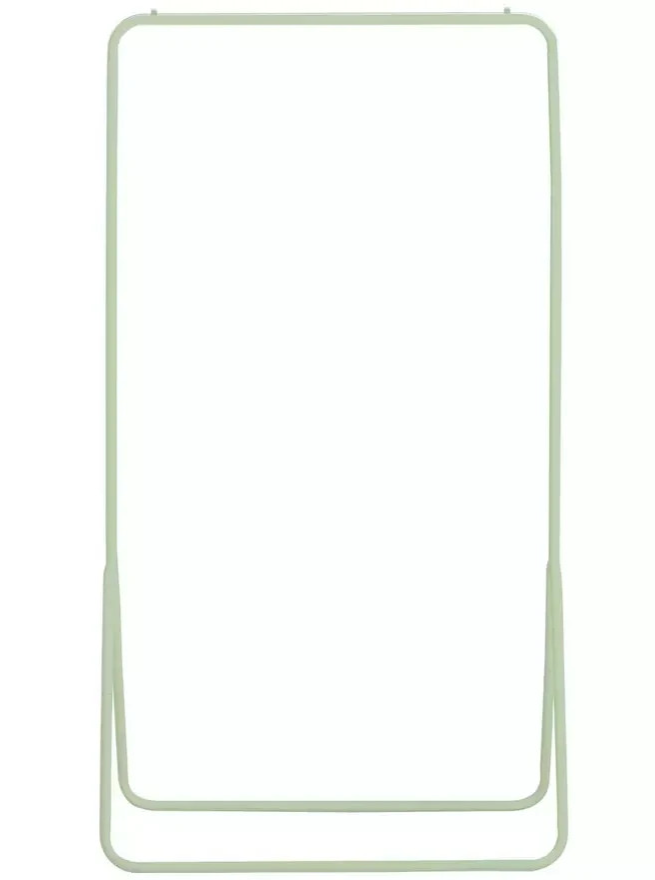 Arnie Single Clothes Rail Sage Green | Garment Hanging Rail Clothes Storage Rack