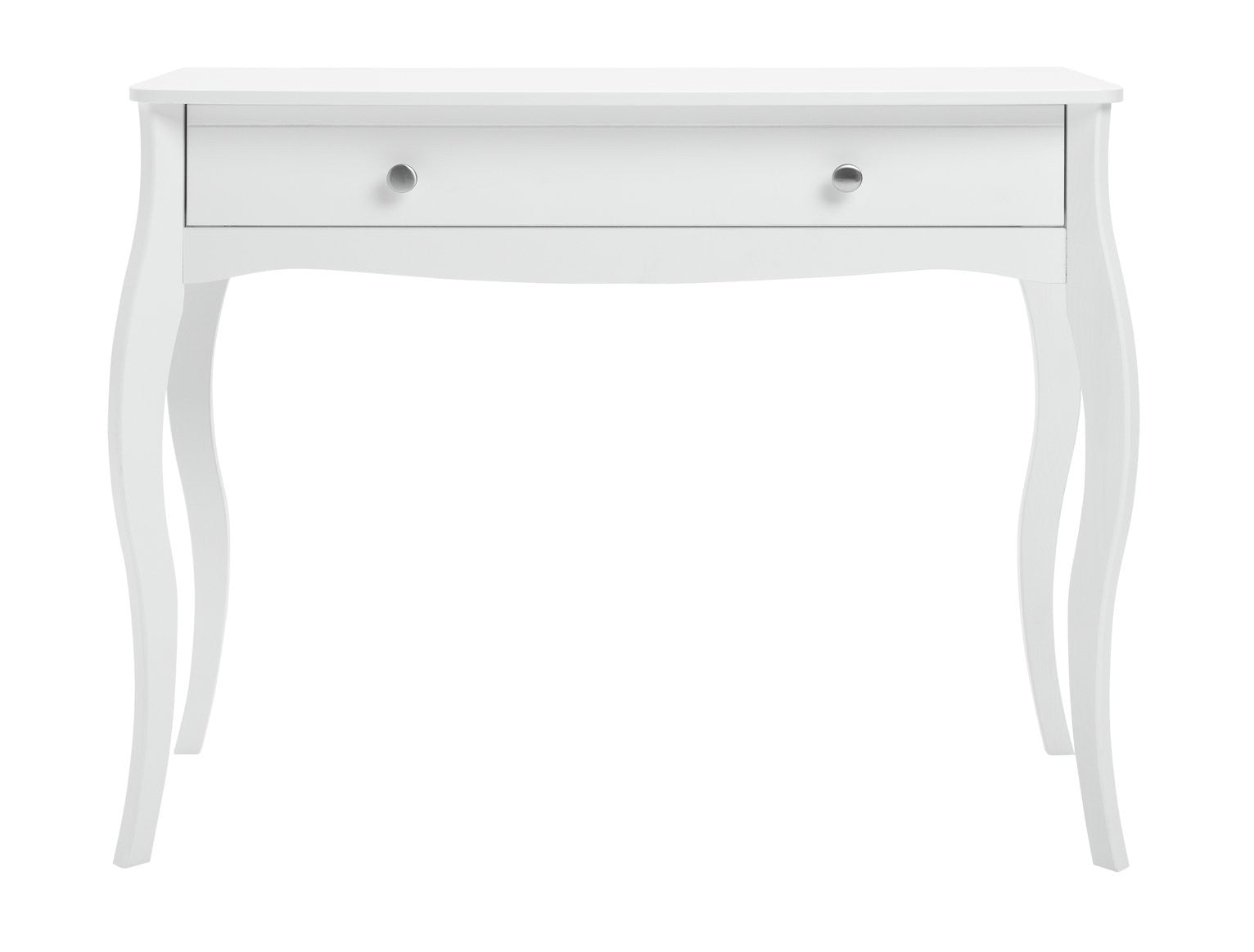 Home Amelie 1 Drawer Dressing Table - White | Stylish Makeup Station