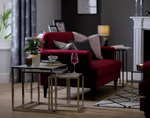 Home Boutique Nest of 3 Tables Marble Effect | Living Room Side Tables Set