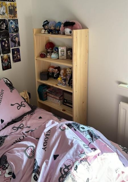Home Narrow Shelving Unit Pine | Slim Storage Shelving Rack Furniture