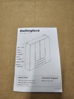 Hallingford 4 Door 3 Drawer Wardrobe- White Gloss (B GRADE)