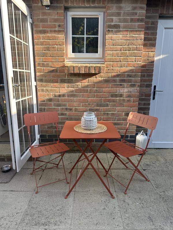 Home Eden 2 Seater Metal Bistro Set | Outdoor Garden Patio Furniture Set