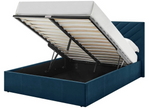 Luca Double End Lift Ottoman Bed - Navy