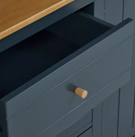 Bournemouth 4 Door 3 Drawer Sideboard Dresser Blue | Storage Cabinet Furniture