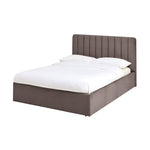 Home Pandora Kingsize End Lift Ottoman Bed - Taupe | Cozy Bedroom Atmosphere