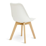 Jerry Pair of Dining Chair - White | Modern Mealtime Seating