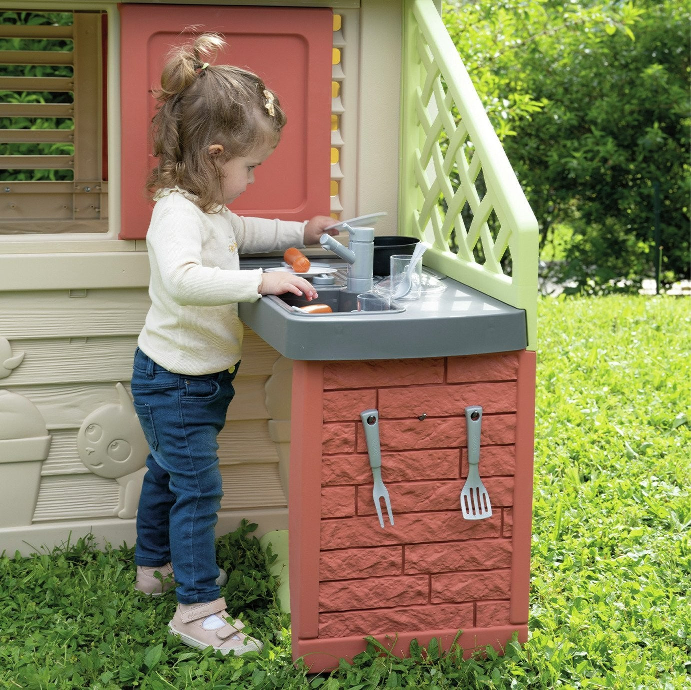 Smoby Nature Playhouse and Kitchen | Playhouse with Kitchen