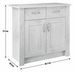 Ohio 2 Door 2 Drawer Sideboard - Oak Effect ( B Grade 32280 )