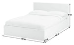 Home Lavendon Double End Lift Ottoman Bed - White | Stylish Practical Bed Frame