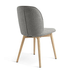 Laurel Pair of Fabric Dining Chairs - Grey | Modern Upholstered Kitchen