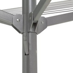 Home 50m 4 Arm All Metal Rotary Airer | Heavy Duty Outdoor Clothes Drying Line