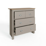 GFW Lancaster 4 Drawer Chest - Grey | First-class Style Storage
