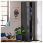 Munich 1 Door Wardrobe - Anthracite | Modern Minimalist Aesthetic
