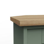 Home Winchester 2 Door Corner TV Unit - Green | Stylish Media Storage
