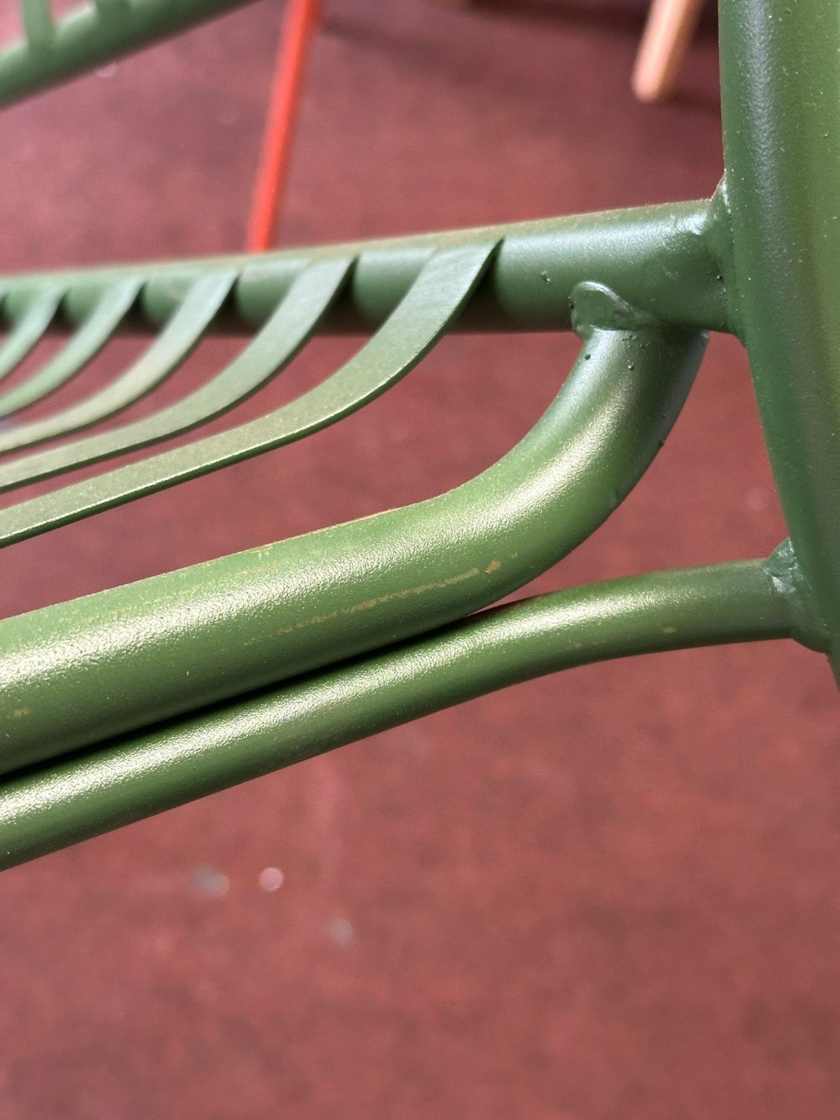 Indu 2 Seater Metal Garden Bench - Green (S)