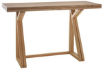 Heath Oak 4 Seater Folding Table Natural | Space Saving Dining Table Furniture