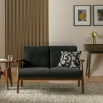 Home Watson Fabric 2 Seater Sofa - Grey | Modern fabric sofa